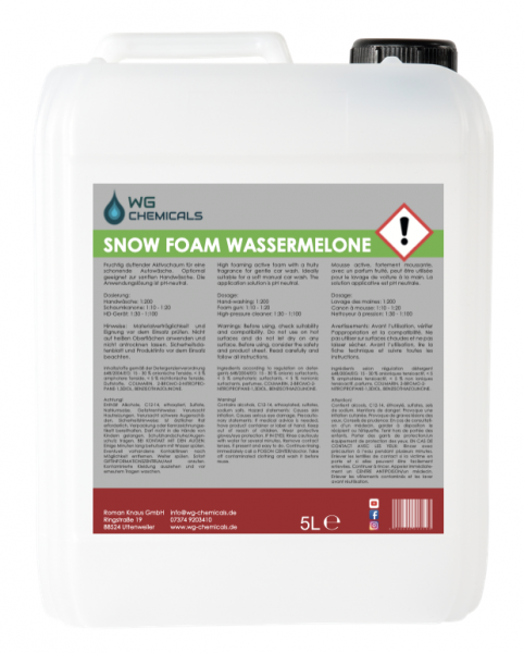 WG CHEMICALS Snow Foam Wassermelone