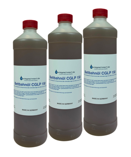 Bett- und Gleitbahnöl CGLP ISO VG 150 (3 x 1 Liter Flasche)