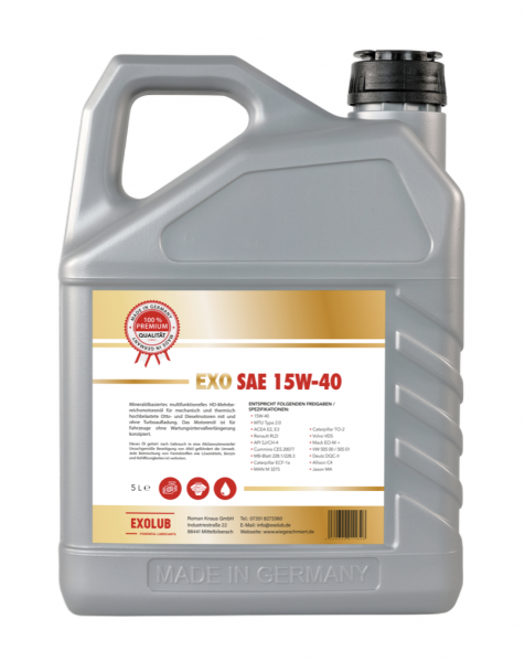EXO SAE 15W-40 (5 Liter)