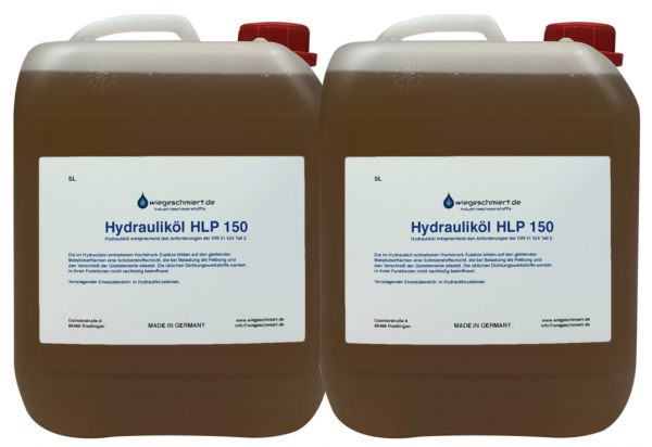 Hydrauliköl HLP 150 (2 x 5 Liter Kanister)