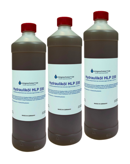 Hydrauliköl HLP 220 (3 x 1 Liter Flasche)