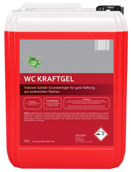 WC KRAFTGEL - gute Haftung auf senkrechten Oberflächen