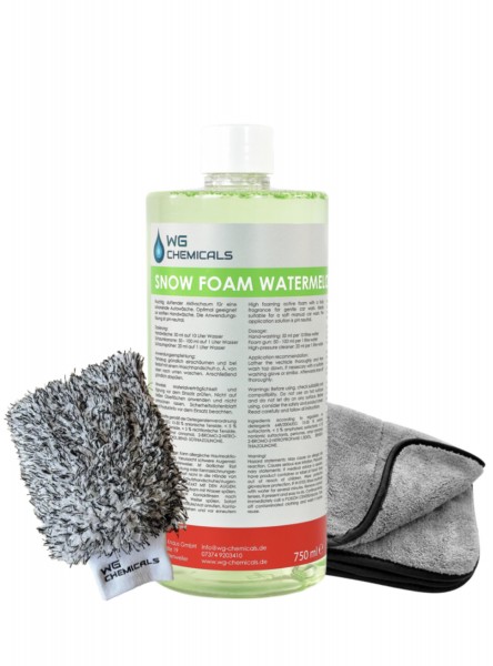 WG CHEMICALS Snow Foam Wassermelone mit Trocknungstuch und Handschuh