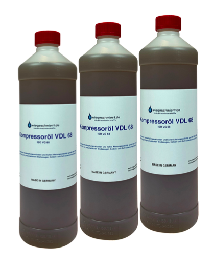 Kompressoröl VDL 68 (3 x 1 Liter Flasche)