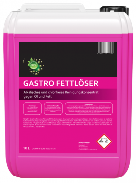 Gastro Fettlöser - chlorfreies Reinigungskonzentrat