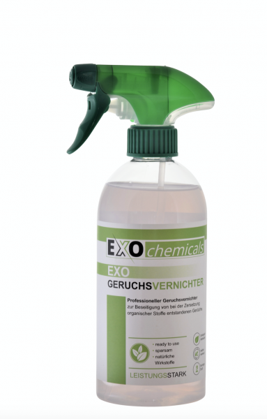 EXO Geruchsvernichter | 500 ml Sprühflasche mit separatem Schraubverschluss